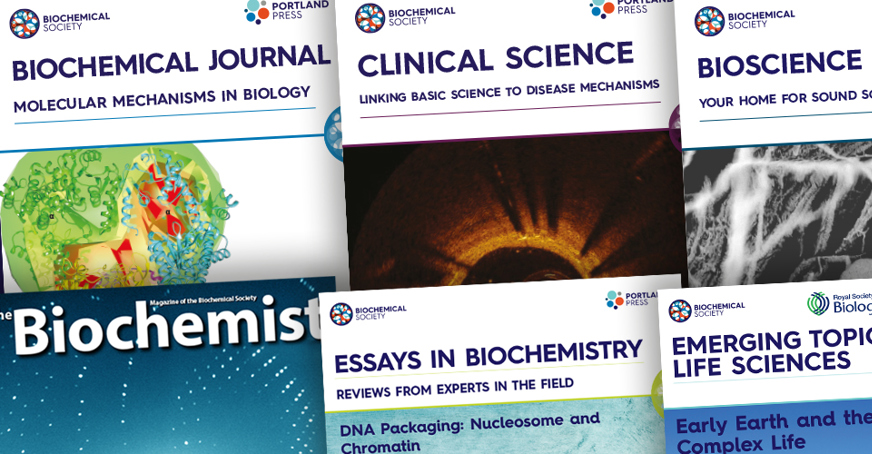 Biochemical Society journal covers