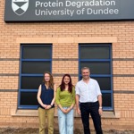 Image of Sansara Klinsukont and Professor Alessio Ciulli