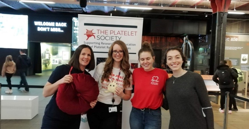 Group of researchers at science day