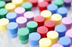 Multicoloured test tubes
