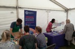 stalls at a science festival