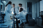 Early career scientists in the lab