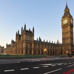 View from the back of a lecture theatre filled with students