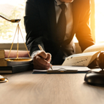 Lawyer working