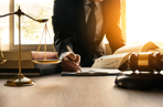Lawyer working