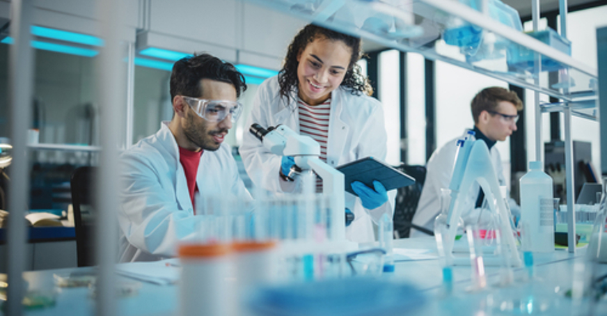 Students in a laboratory