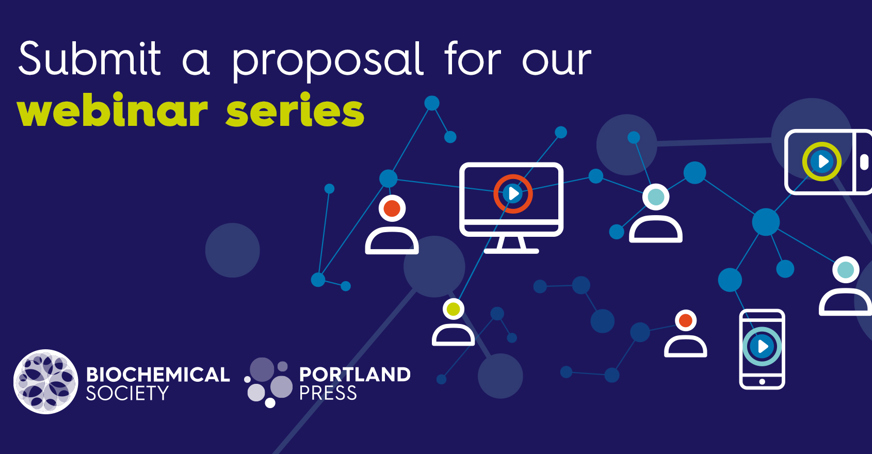 Submit a proposal for a webinar series graphic