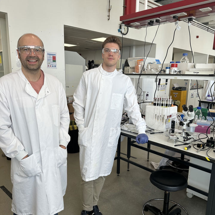 Image of Arseniy Shumilin and Dr Craig Markin