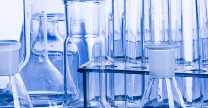 Photo of glass beakers and test tubes