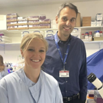 Image of Patricia Eror Barnes and Dr George Poulogiannis