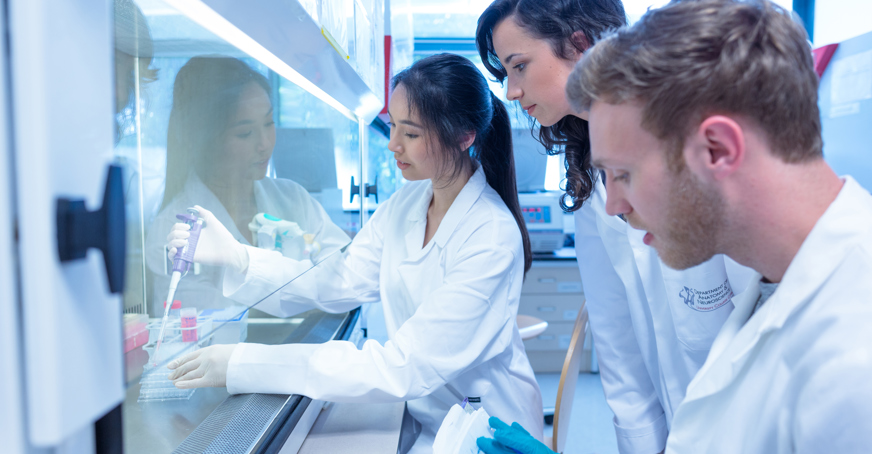 Students in a lab
